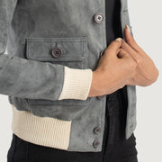 
Sasha A1 가죽 항공 점퍼 봄버 여성용 – alternate product view 6