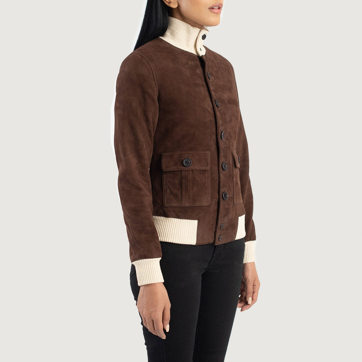 
Sasha A1 가죽 항공 점퍼 봄버 여성용 – alternate product view 2