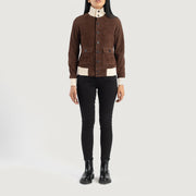 
Sasha A1 가죽 항공 점퍼 봄버 여성용 – alternate product view 3