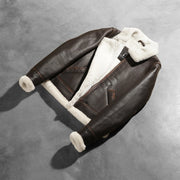 Sherilyn B-3 블랙 가죽 봄버 자켓 여성용 – alternate product view 8