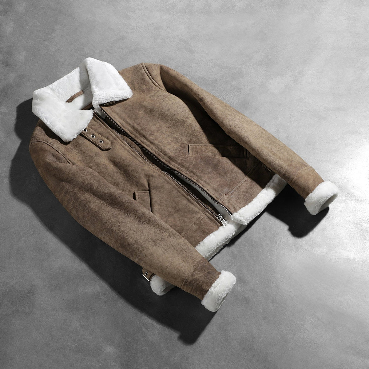 Sherilyn B-3 블랙 가죽 봄버 자켓 여성용 – alternate product view 7