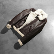 Sherilyn B-3 블랙 가죽 봄버 자켓 여성용 – alternate product view 8