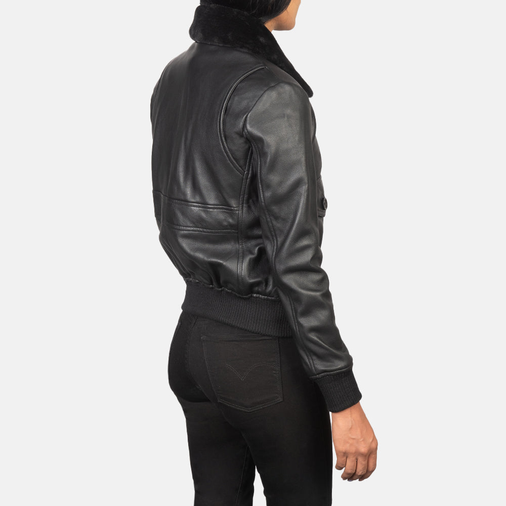 Stella G-1 가죽 봄버 자켓 여성용 – alternate product view 5