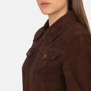 
Suzy Trucker 브라운 가죽 자켓 여성용 – alternate product view 6