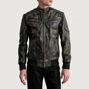 Sven 가죽 봄버 자켓 남성용 – alternate product view 3