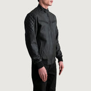 Sven 가죽 봄버 자켓 남성용 – alternate product view 2