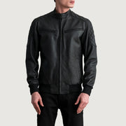 Sven 가죽 봄버 자켓 남성용 – alternate product view 3