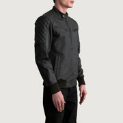 Sven 가죽 봄버 자켓 남성용 – alternate product view 2