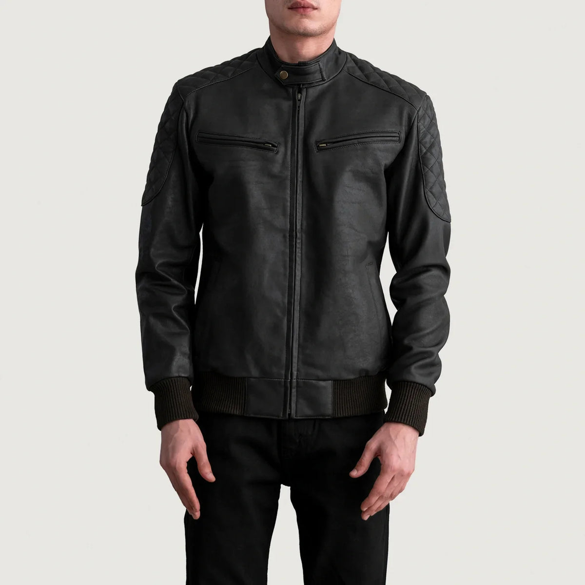 Sven 가죽 봄버 자켓 남성용 – alternate product view 3