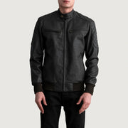 Sven 가죽 봄버 자켓 남성용 – alternate product view 3