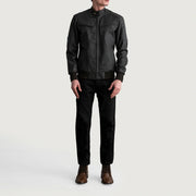 Sven 가죽 봄버 자켓 남성용 – alternate product view 4