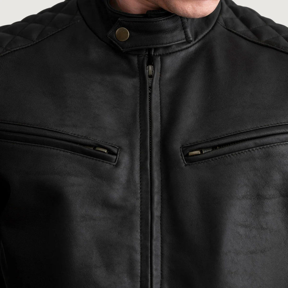 Sven 가죽 봄버 자켓 남성용 – alternate product view 5