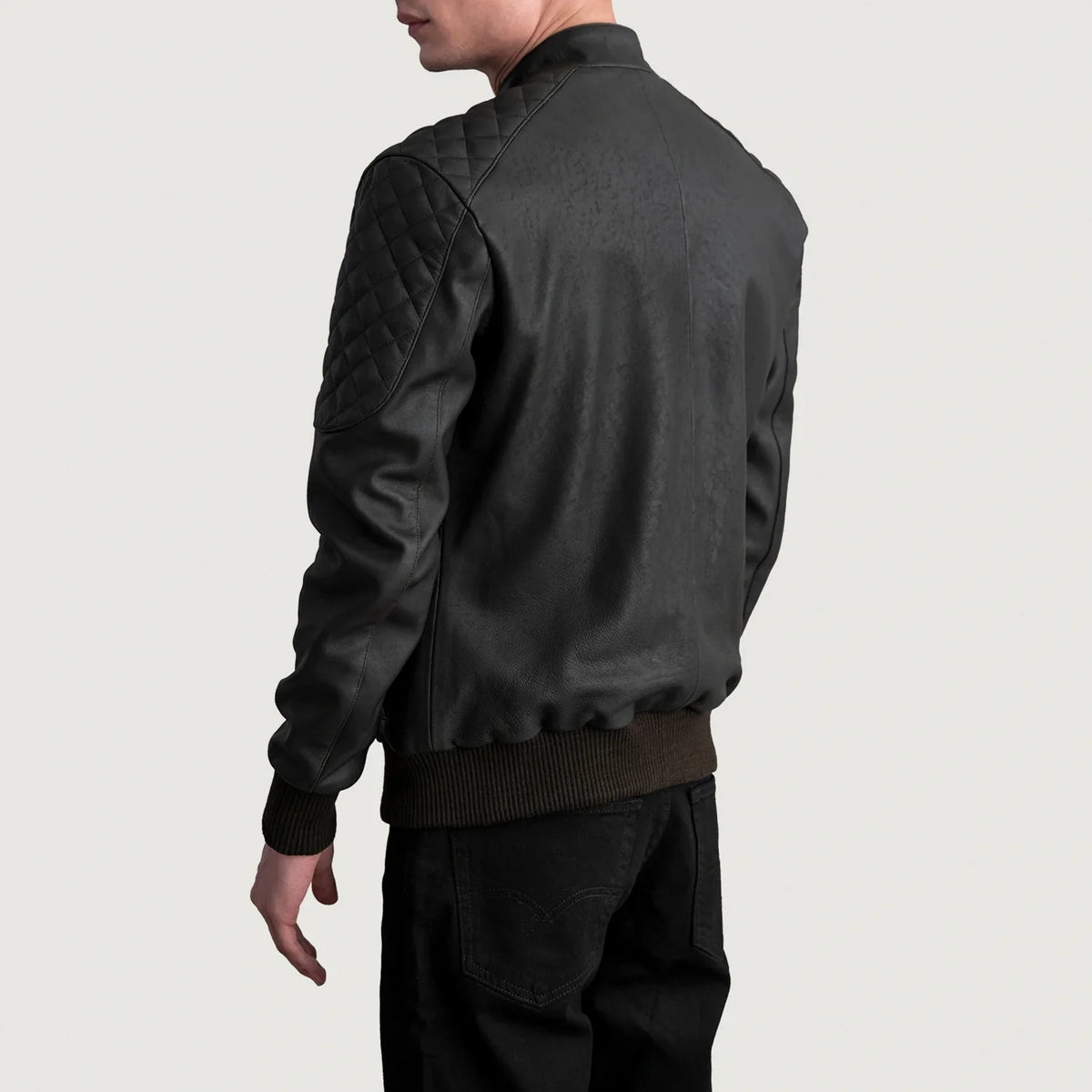 Sven 가죽 봄버 자켓 남성용 – alternate product view 6