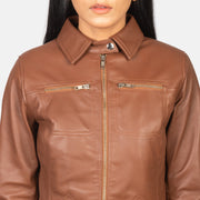 Tomachi Red 가죽 자켓 여성용 – alternate product view 6