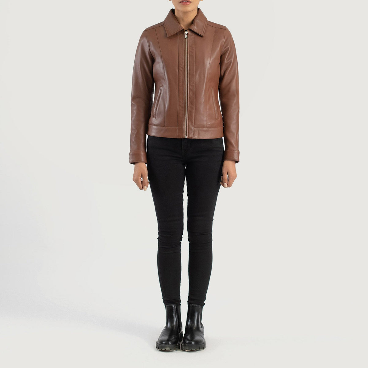 
Vixen Classic Collar 가죽 자켓 여성용 – alternate product view 3
