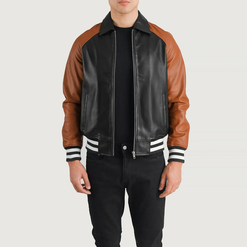 Walton Varsity 가죽 자켓 남성용