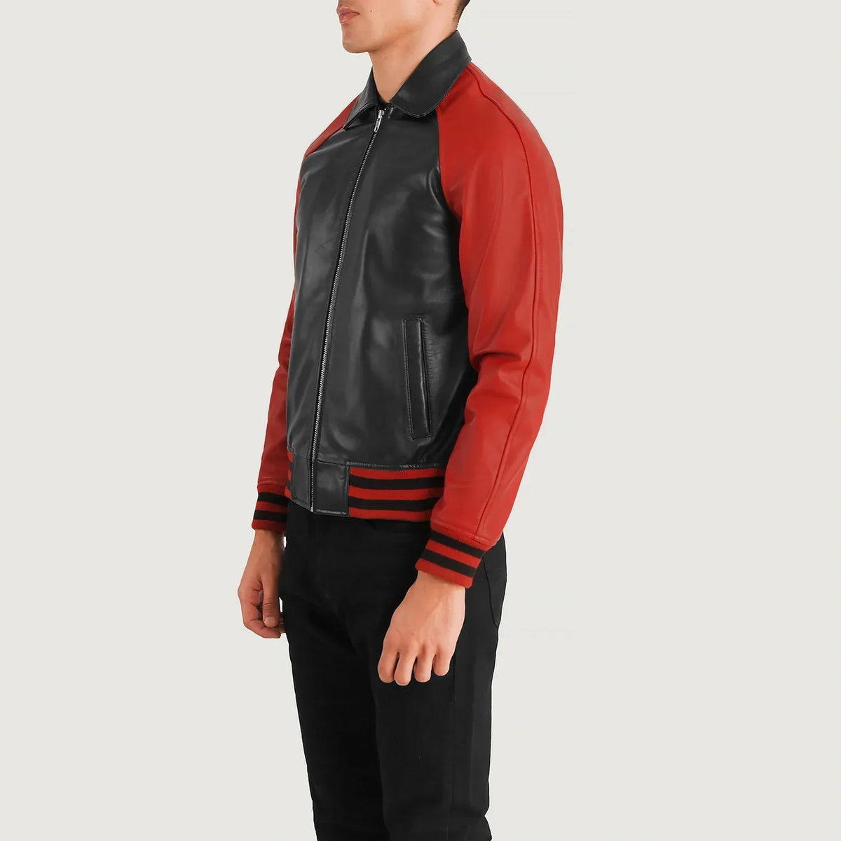 Walton Varsity 가죽 자켓 남성용 – alternate product view 2
