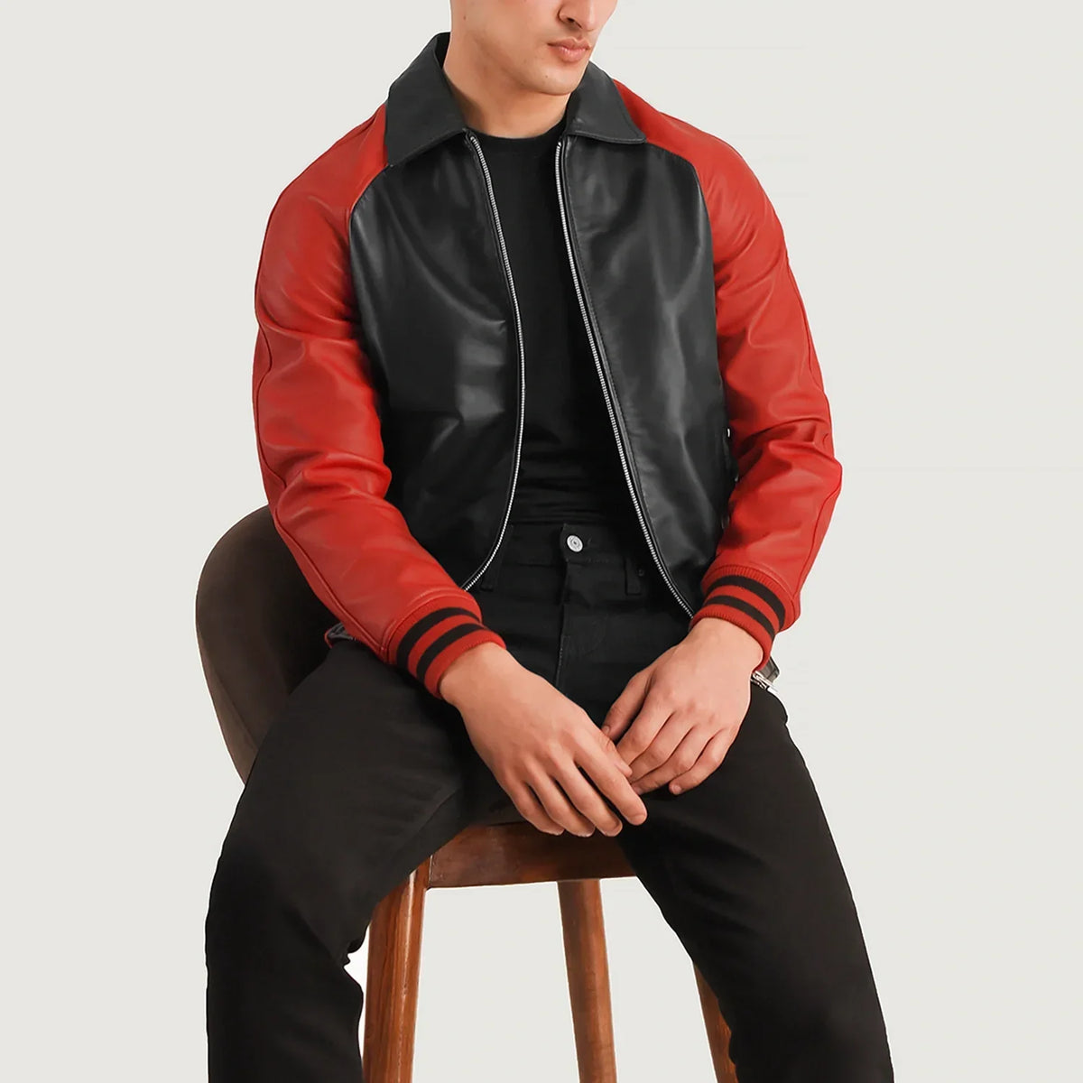 Walton Varsity 가죽 자켓 남성용 – alternate product view 3