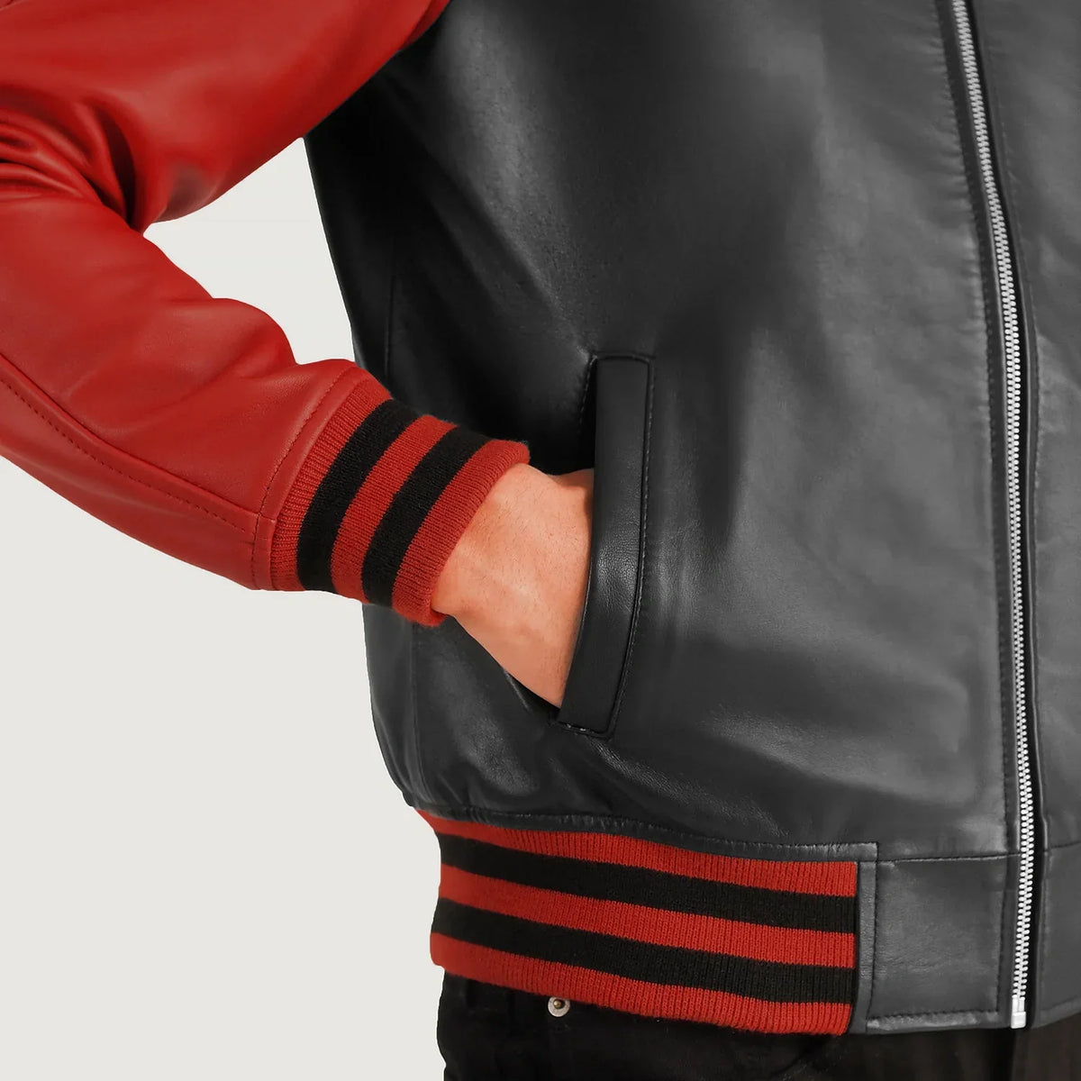 Walton Varsity 가죽 자켓 남성용 – alternate product view 6