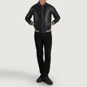 Walton Varsity 가죽 자켓 남성용 – alternate product view 3