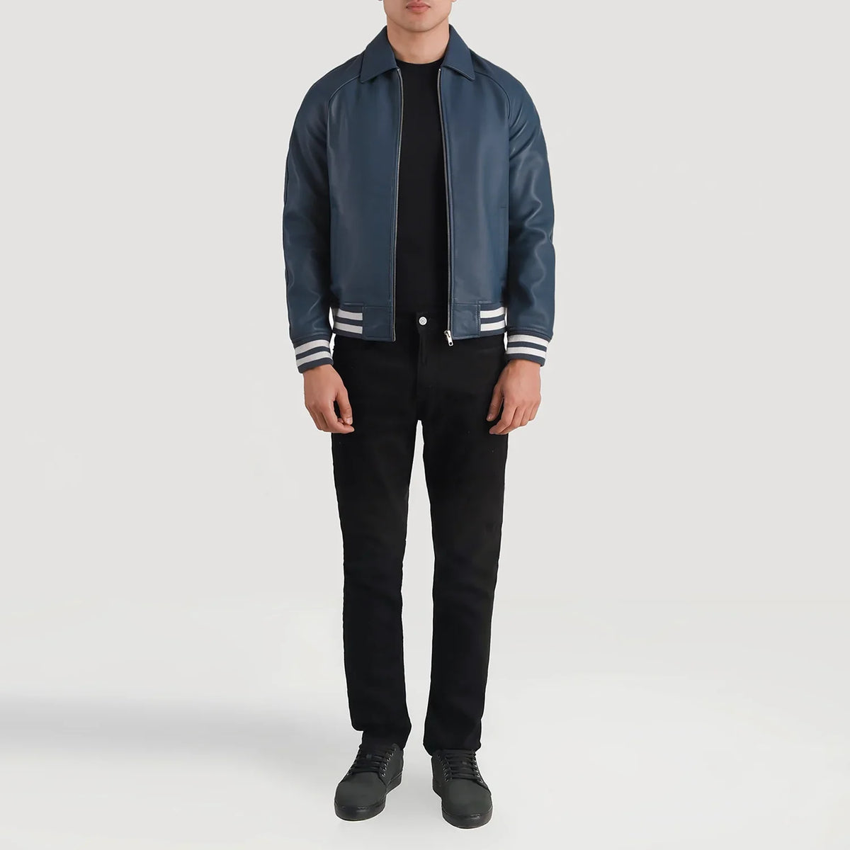 Walton Varsity 가죽 자켓 남성용 – alternate product view 4