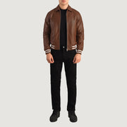Walton Varsity 가죽 자켓 남성용 – alternate product view 2