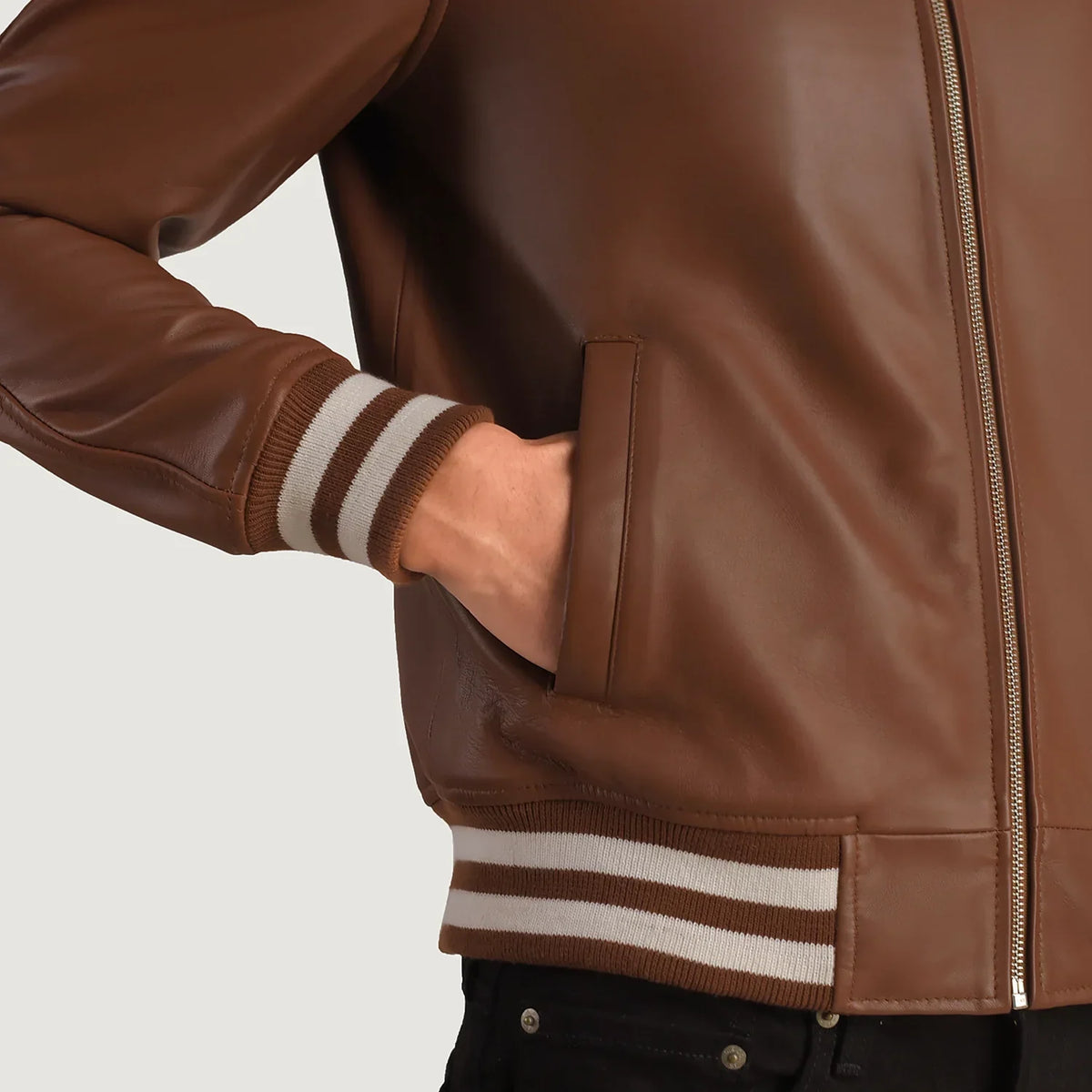 Walton Varsity 가죽 자켓 남성용 – alternate product view 6