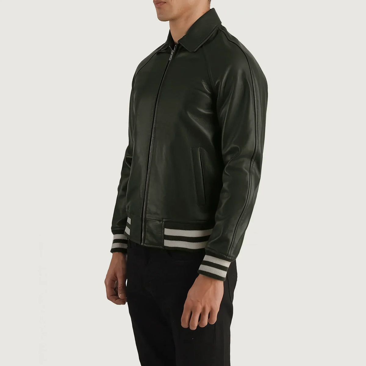 Walton Varsity 가죽 자켓 남성용 – alternate product view 2