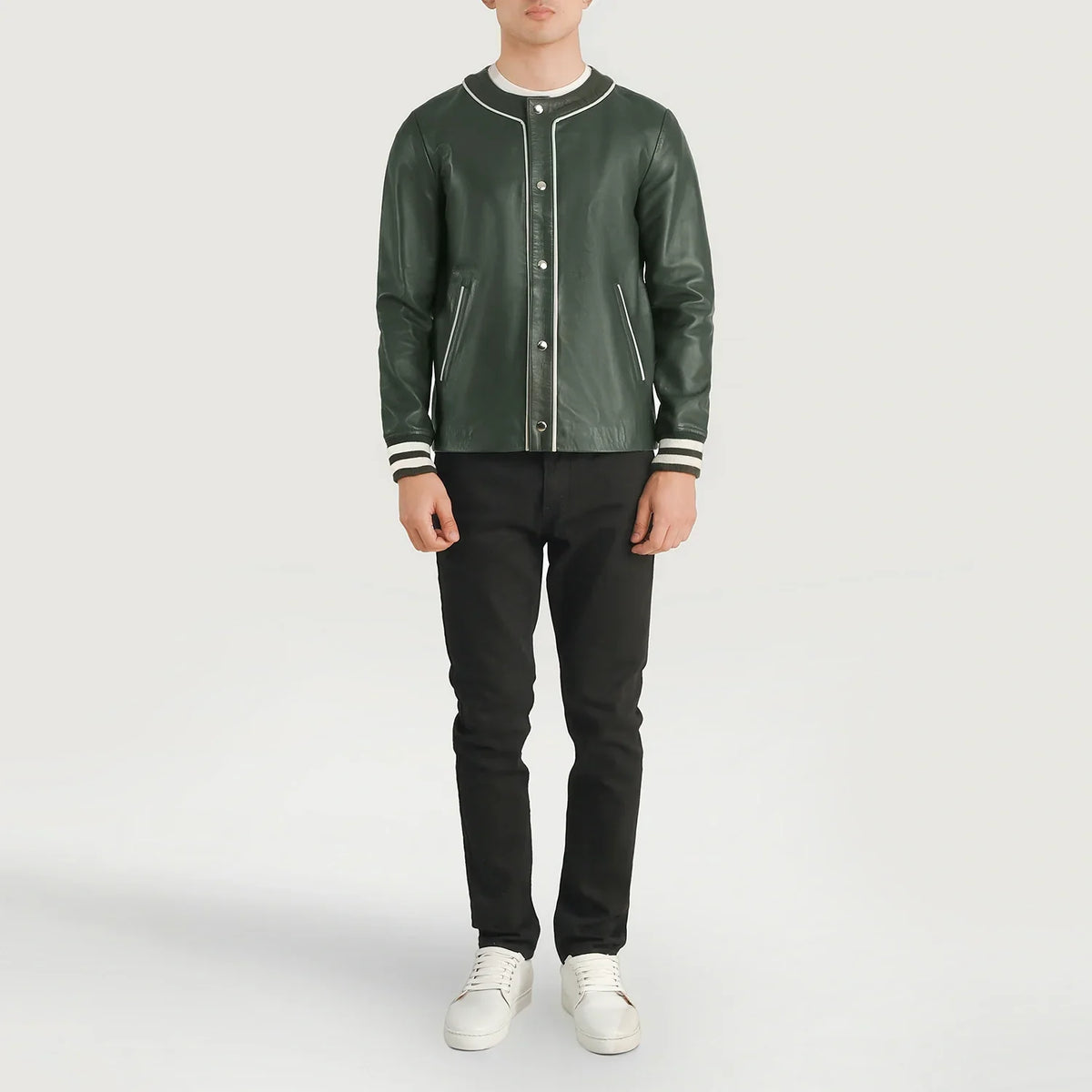 Willis Varsity 가죽 자켓 남성용 – alternate product view 3