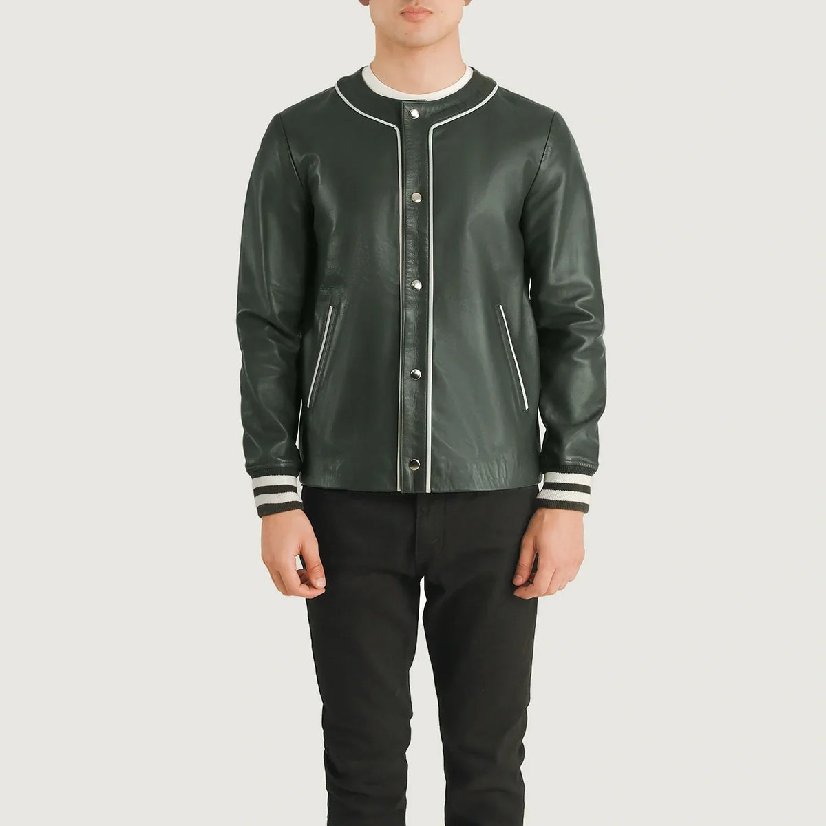 Willis Varsity 가죽 자켓 남성용 – alternate product view 4