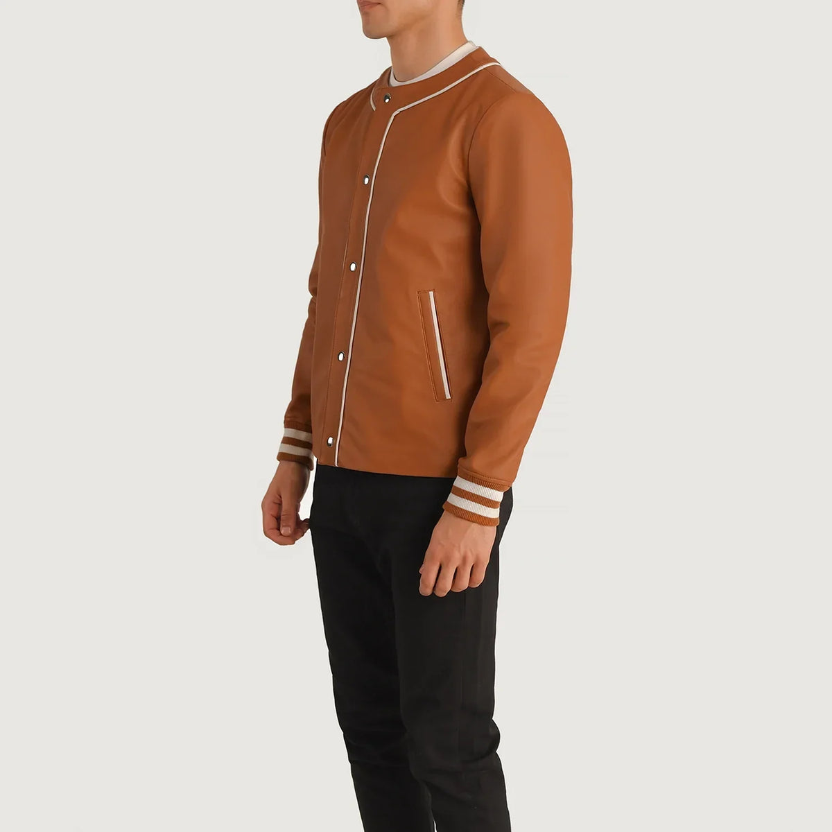 Willis Varsity 가죽 자켓 남성용 – alternate product view 2