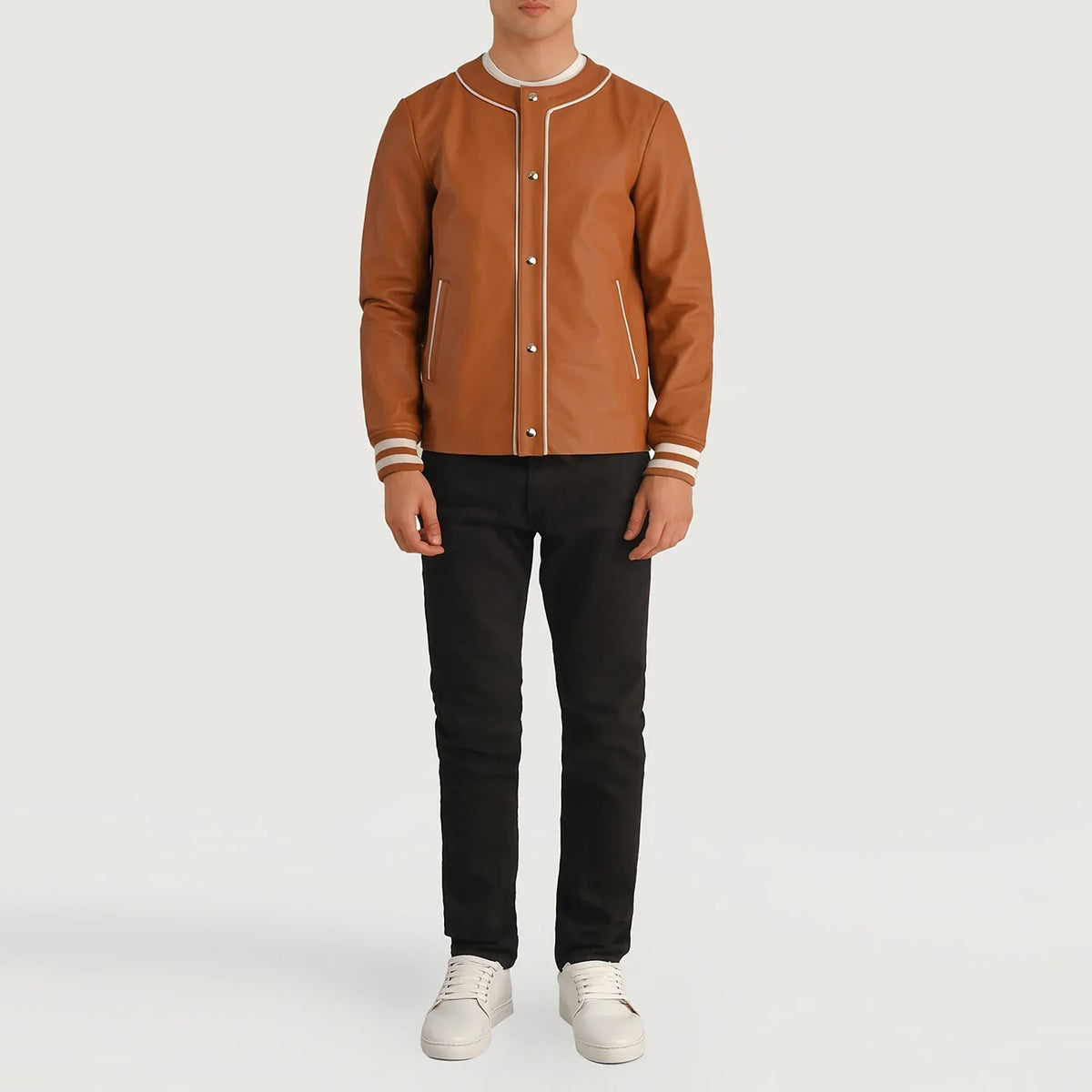 Willis Varsity 가죽 자켓 남성용 – alternate product view 3